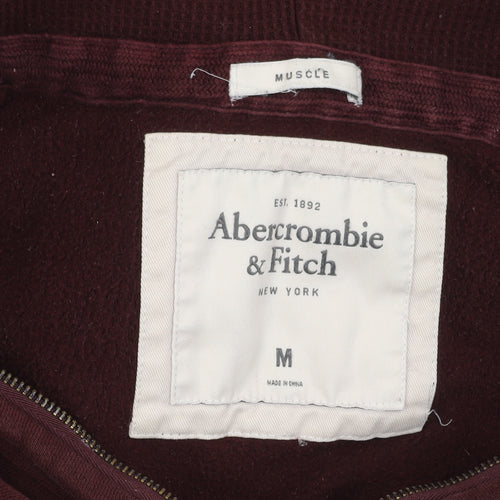Abercrombie & Fitch Men's Brown Hooded Jacket M
