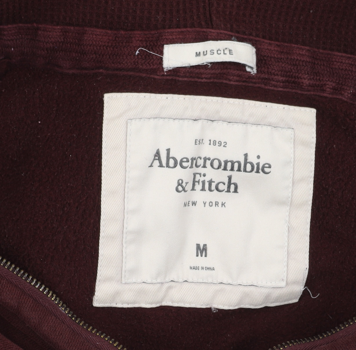 Abercrombie & Fitch Men's Brown Hooded Jacket M