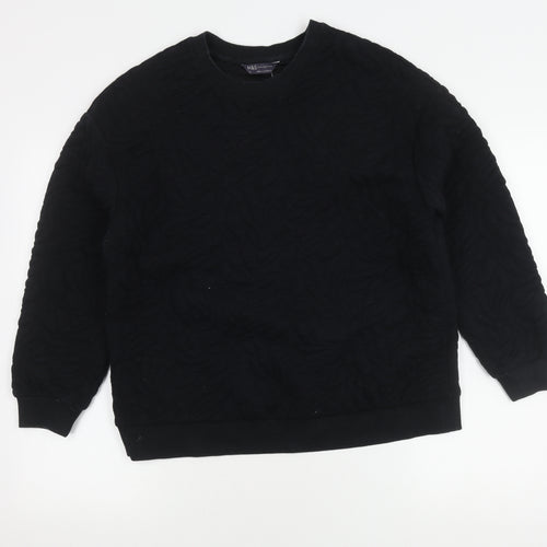 Marks and Spencer Women's Black Pullover Sweatshirt Size 14