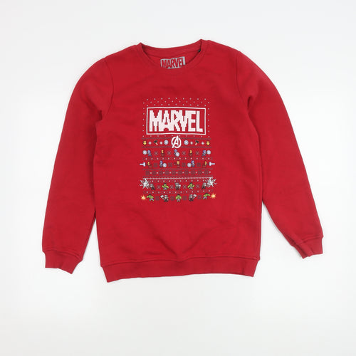 Marvel Boys Red Avengers Graphic Sweatshirt 11-12 Years