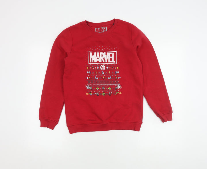 Marvel Boys Red Avengers Graphic Sweatshirt 11-12 Years