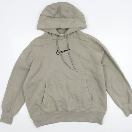 Nike Men's Beige Pullover Hoodie M Hooded