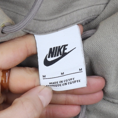 Nike Men's Beige Pullover Hoodie M Hooded
