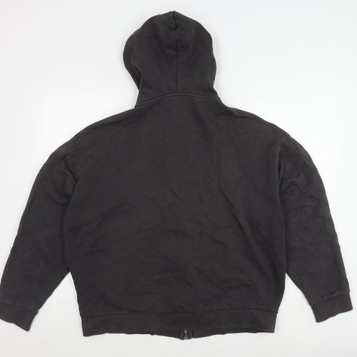 ASOS Men's Black Hooded Full Zip Jacket - Size L