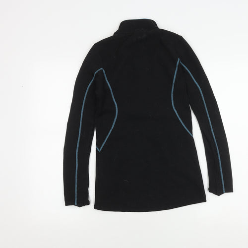 Oxylane Women's Black XS Lightweight Zip Sweatshirt