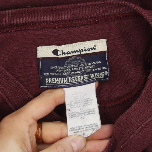 Champion Men's Red XL Pullover Sweatshirt
