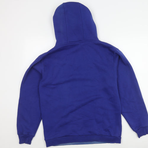 mula. Men's Blue Hoodie M Pullover with Logo