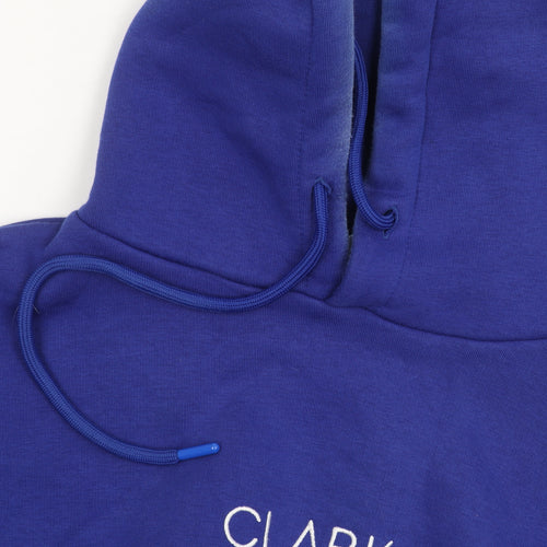 mula. Men's Blue Hoodie M Pullover with Logo