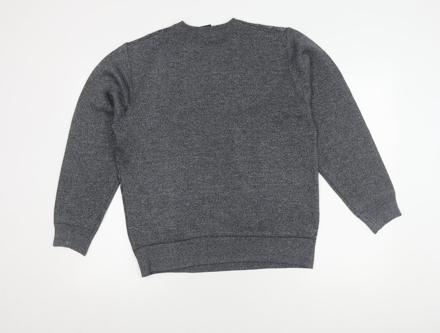JINHAOLAI Grey Cable-Knit Pullover Jumper, L, Men's Casual