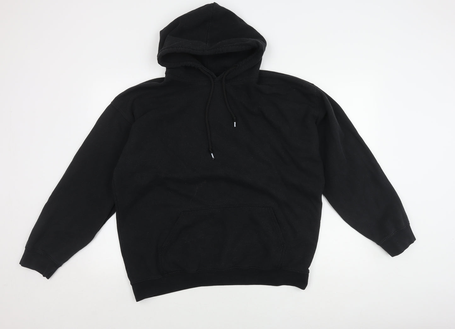 boohooMAN Men's M Black Cartoon Pullover Hoodie