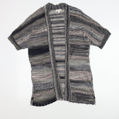 Monsoon Women's Grey Striped Cardigan, M