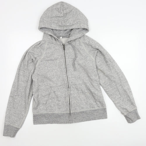 Uniqlo Women’s Grey Hooded Zip Jacket Size M