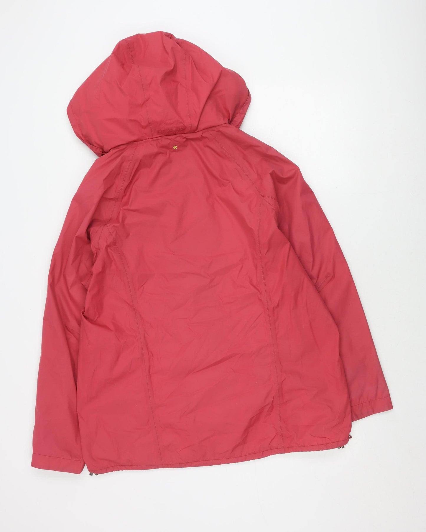 Joules Women's Pink Hooded Rain Jacket Size 16