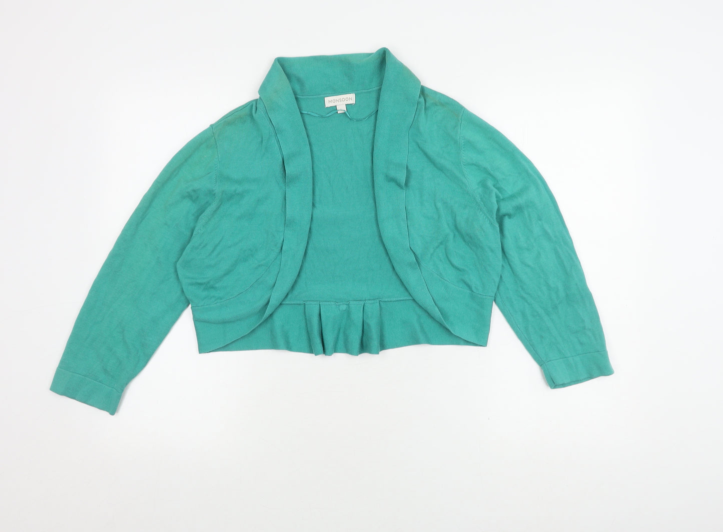 Monsoon Women’s Green Knit Shrug Large