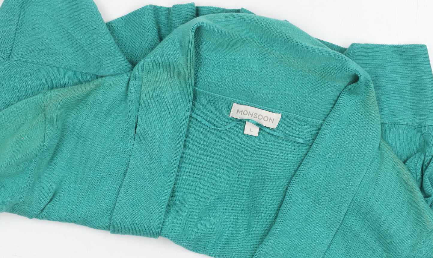 Monsoon Women’s Green Knit Shrug Large
