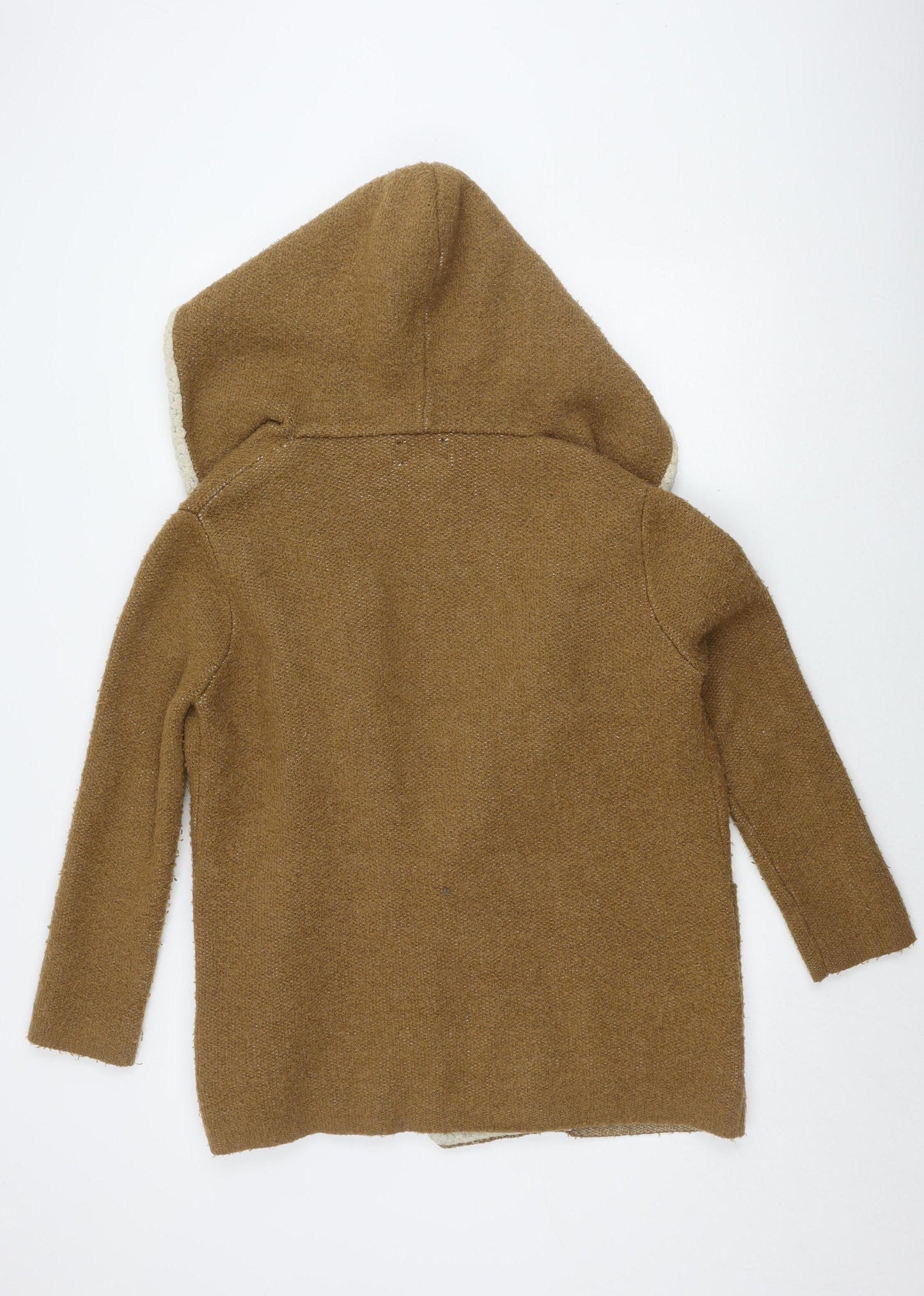 Zara Women’s Brown Hooded Cardigan Size 12