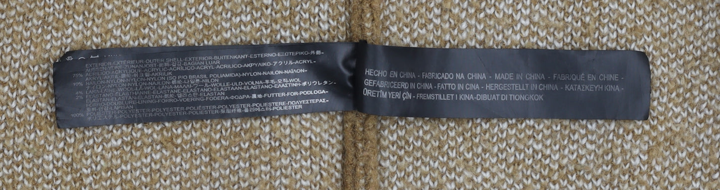 Zara Women’s Brown Hooded Cardigan Size 12