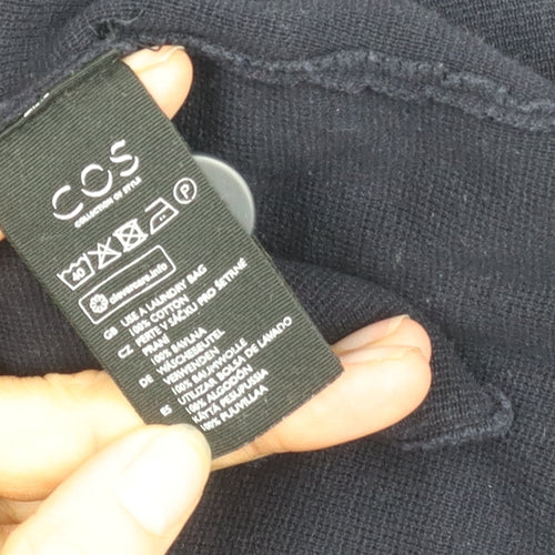 COS Women's Black Mid-Length Coat Size M