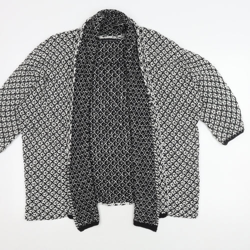 David Emanuel Women's Black Open-Knit Cardigan S