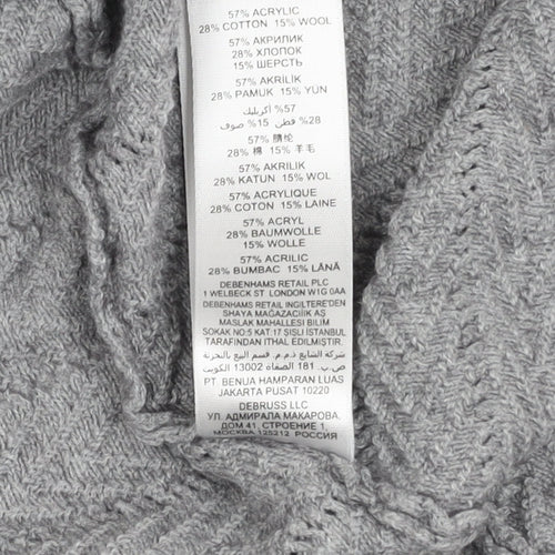 Maine New England Women's Grey Cardigan Size 16