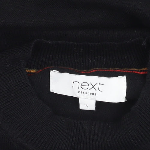 Next Men's Black S Pullover Jumper Crew Neck