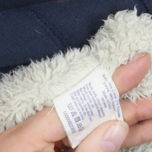 Jack Wills Women's Blue Hooded Jacket Size 8