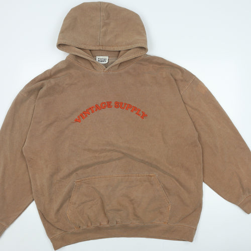 Vintage Supply Unisex Brown XL Pullover Hoodie