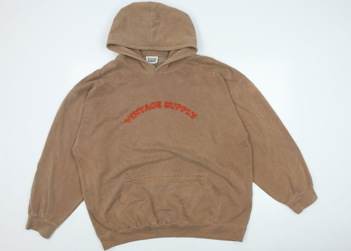 Vintage Supply Unisex Brown XL Pullover Hoodie