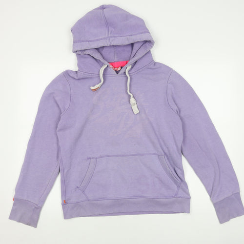 Superdry Women's Purple Pullover Hoodie L