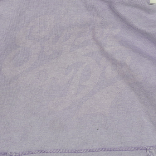 Superdry Women's Purple Pullover Hoodie L