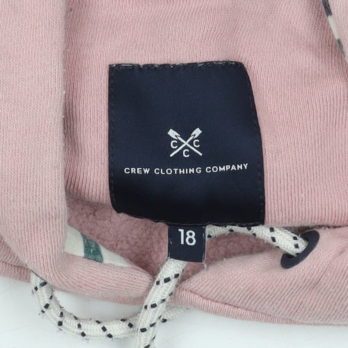 Crew Clothing Women's Pink Pullover Hoodie Size 18