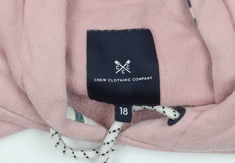 Crew Clothing Women's Pink Pullover Hoodie Size 18