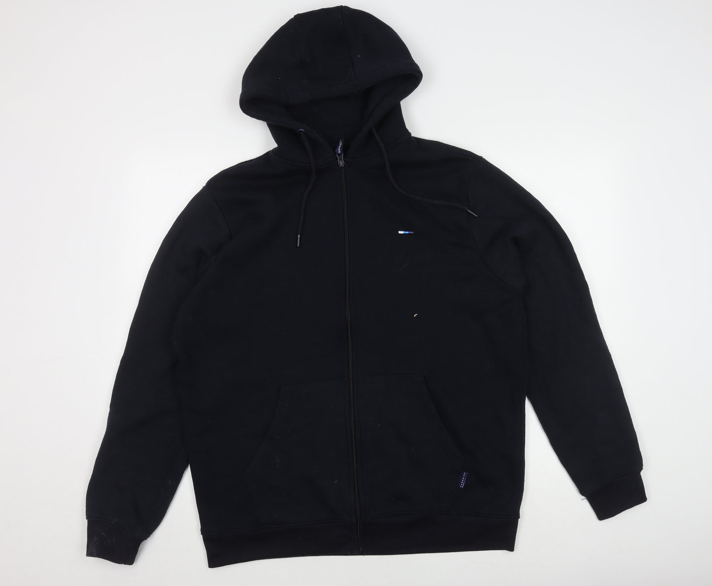 BadRhino Men's Black Hooded Casual Jacket L