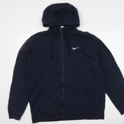 Nike Men's Blue XL Basic Hooded Jacket