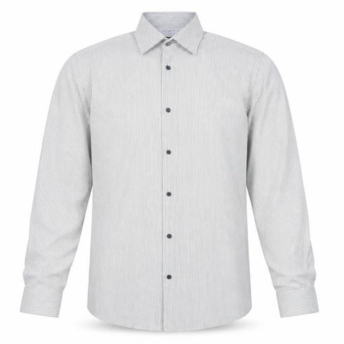 St. George by Duffer Men's Blue Striped Slim Fit Shirt