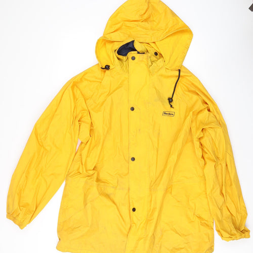 Peter Storm Women's Yellow Large Hooded Rain Coat