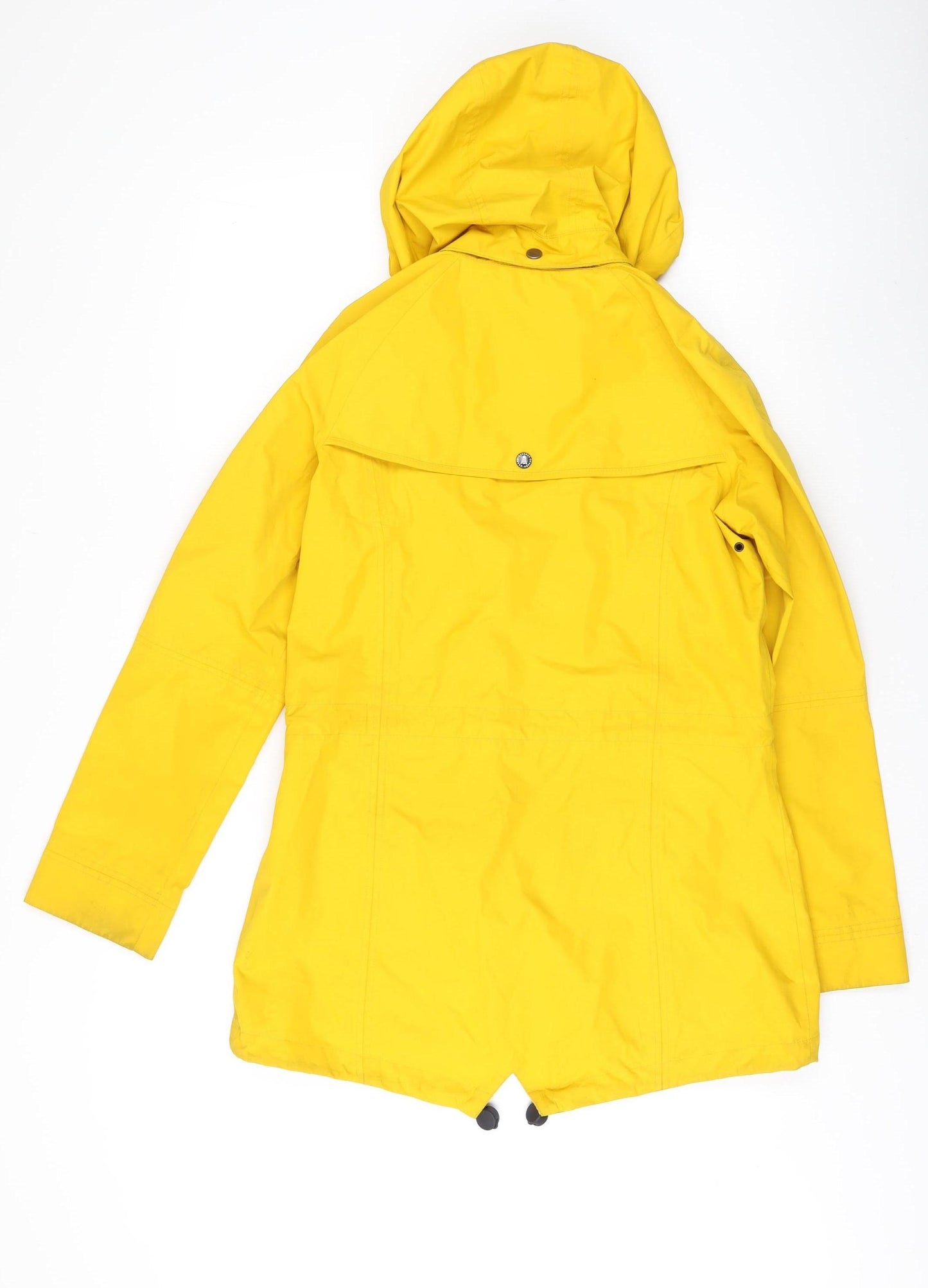 Barbour Women's Yellow Hooded Rain Coat M
