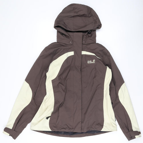 Jack Wolfskin Women's Brown Waterproof Jacket Size 16