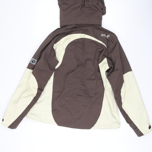 Jack Wolfskin Women's Brown Waterproof Jacket Size 16