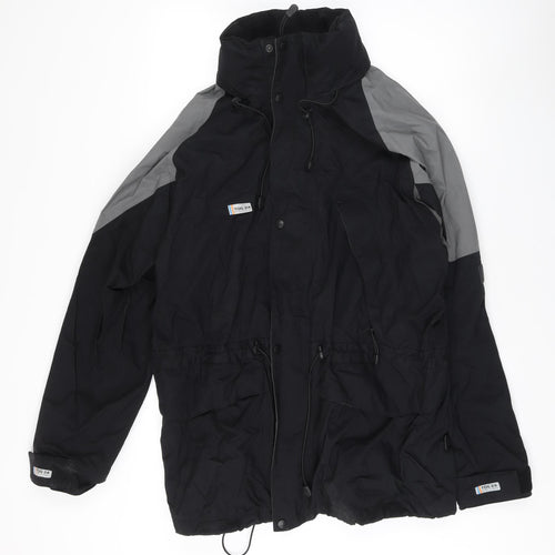 TOG 24 Men's Black L Parka Jacket, Winter Stylish