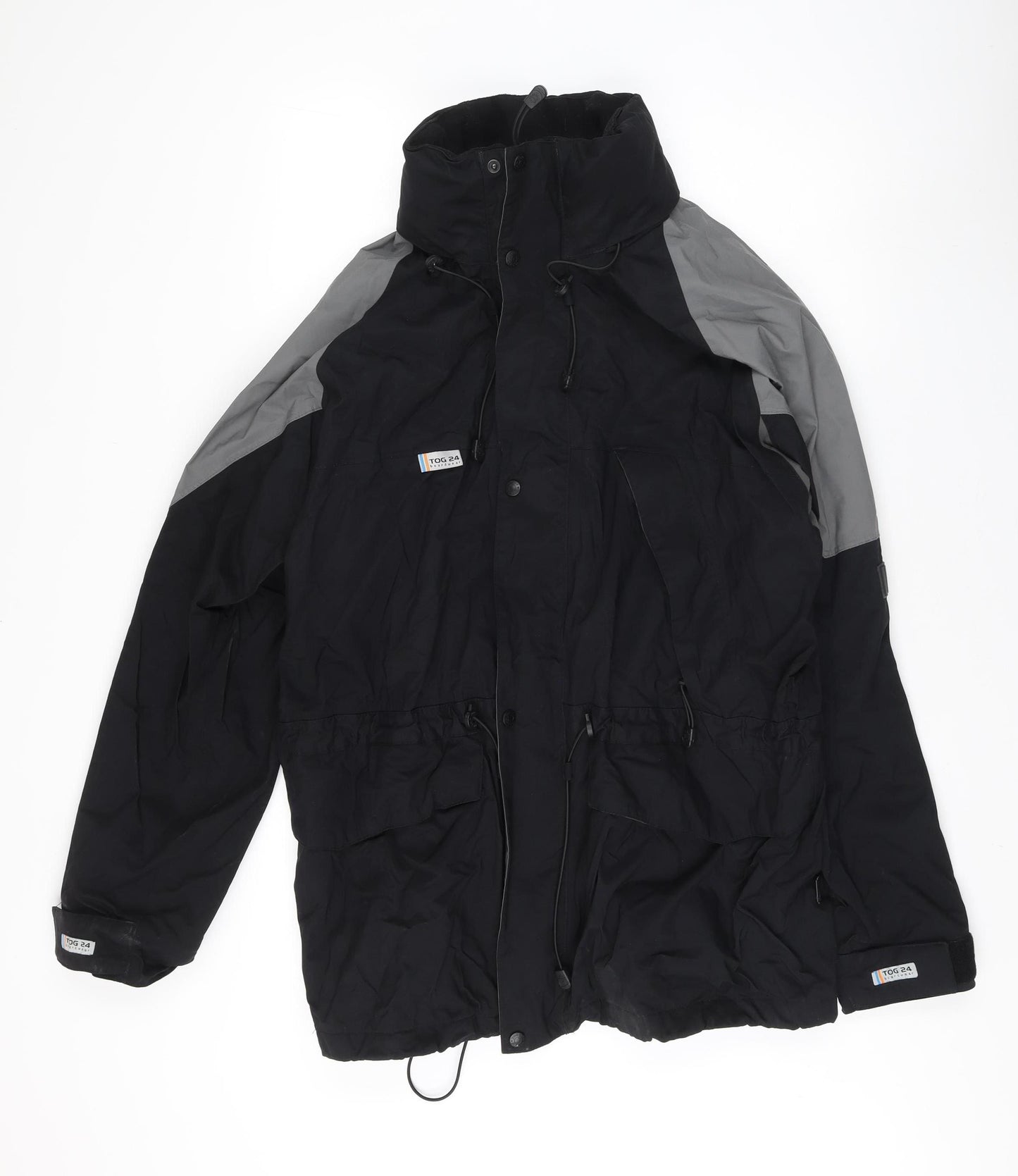 TOG 24 Men's Black L Parka Jacket, Winter Stylish