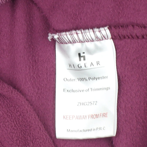 Hi Gear Women's Purple Fleece Jacket Size 12