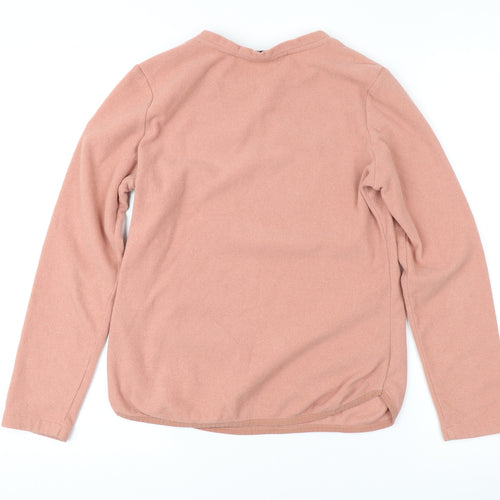 Aigle Women's Pink Henley Jumper Size 8