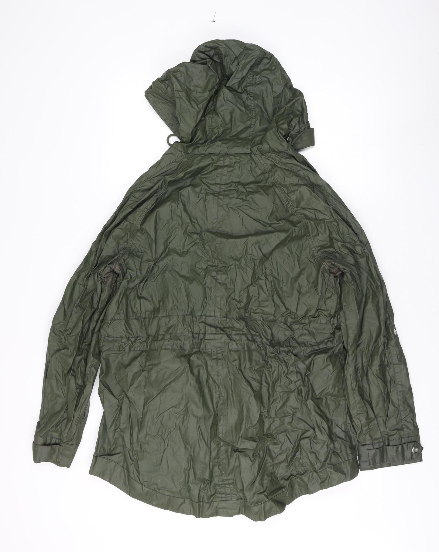 Next Women's Green Hooded Parka Coat Size 16