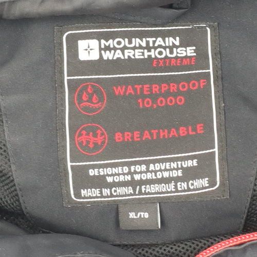 Mountain Warehouse Men's Black XL Waterproof Jacket