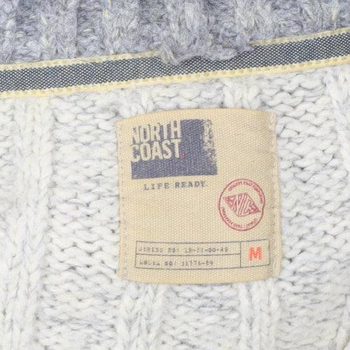 Marks and Spencer Men's Ivory Cable-Knit Pullover M