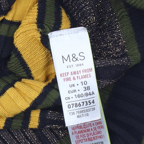 Marks and Spencer Women's Multicoloured Striped Pullover