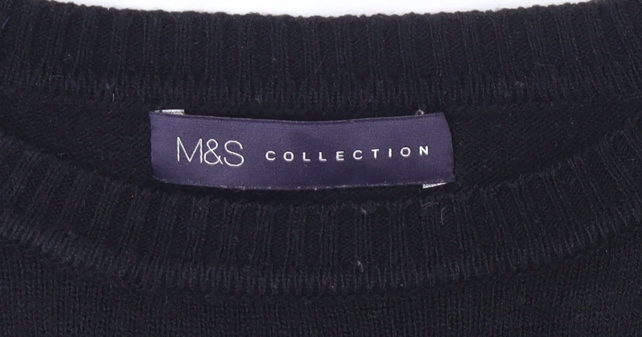 Marks and Spencer Women's Black Jumper Size 10