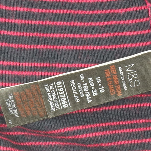 Marks and Spencer Women's Striped Shift Dress UK 10