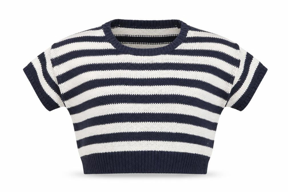 Front view of H&M Women's Multicoloured Striped jumper, size S